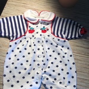 Absolutely Adorable Baby Dior Romper. Like New!